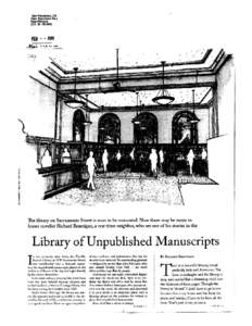 Library of Unpublished Manuscripts: New Fillmore February[removed]BLIP - SFPL.org