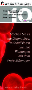 10  Seite 2-3 Diagnostica Stago und ProjectManager Seite 4