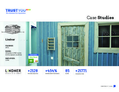 the standard for reputation  Case Studies the standard for reputation  Lindner