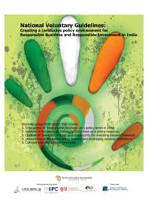 Creating a Conducive Policy Environment for Responsible Business and Investment: India  Table of Contents 1  2