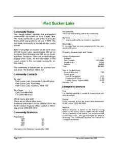 Red Sucker Lake Households