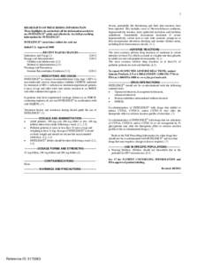 1  HIGHLIGHTS OF PRESCRIBING INFORMATION These highlights do not include all the information needed to use INTELENCE® safely and effectively. See full prescribing information for INTELENCE®.