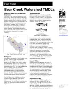 Bear Creek Watershed TMDLs