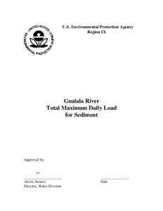 Gualala River Total Maximum Daily Load for Sediment