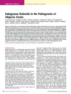 Endogenous Retinoids in the Pathogenesis of Alopecia Areata