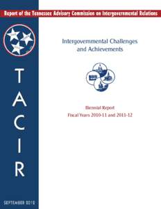 Intergovernmental Challenges and Achievements Biennial Report Fiscal Years[removed]and[removed]