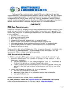 ITIS Submission Guidelines