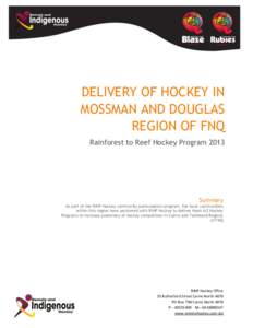 Hockey / Mossman Gorge /  Queensland / Ice hockey / Far North Queensland / Sports / Cairns