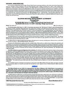 NEW ISSUE – BOOK-ENTRY ONLY In the opinion of Kutak Rock LLP, Chicago, Illinois, Bond Counsel, assuming compliance with certain covenants and agreements which are intended to ensure compliance with the Internal Revenue