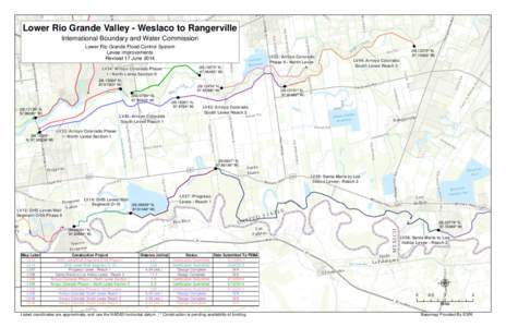 Lower Rio Grande Valley - Weslaco to Rangerville International Boundary and Water Commission ! Lower Rio Grande Flood Control System Levee Improvements