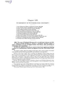 Chapter LIII. PUNISHMENT OF WITNESSES FOR CONTEMPT[removed].