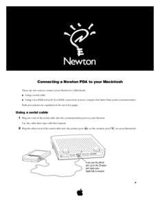 Computer hardware / Apple Newton / LocalTalk / Networking hardware / MessagePad / AppleTalk / PowerBook / PowerBook 100 / Snow White design language / Apple Inc. / Computing / Network protocols