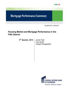 Description of state of South Carolina Mortgage Market