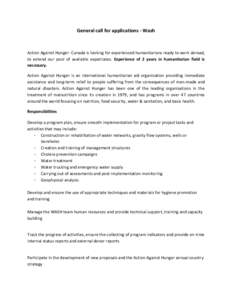 Action Against Hunger / Philanthropy / Hunger / Food security / Aid / Humanitarianism / Aksi Cepat Tanggap / Malnutrition / Humanitarian aid / Development / Food and drink