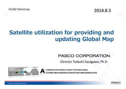 ISCGM Workshop[removed]Satellite utilization for providing and