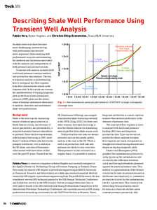 Tech 101  Describing Shale Well Performance Using Transient Well Analysis Fabián Vera, Baker Hughes, and Christine Ehlig-Economides, Texas A&M University