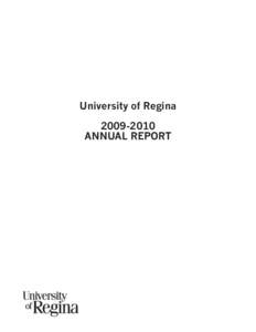 University of Regina[removed]ANNUAL REPORT Letter of Transmittal The Honourable Rob Norris