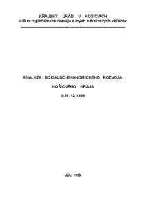 Koncepcia hospodárskeho a sociálneho rozvoja Košického kraja