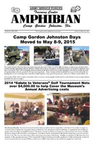 SPECIAL EDITION  The Camp Gordon Johnston Association January February 2015