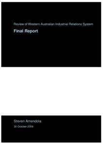 Management / Fair Work Australia / Australian Industrial Relations Commission / Unfair dismissal in the United Kingdom / Employment / Industrial award / Collective bargaining / Collective agreement / Labour law / Australian labour law / Human resource management / Industrial relations