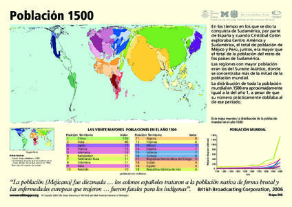 Población[removed]Produced by the SASI group (Sheffield) and Mark Newman (Michigan) En los tiempo en los que se dio la conquista de Sudamérica, por parte