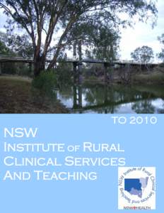 TO[removed]NSW Institute of Rural Clinical Services And Teaching