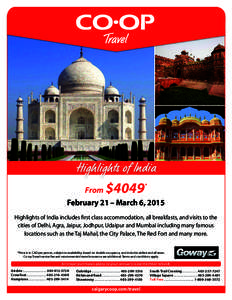 City Palace /  Jaipur / Udaipur / Taj Mahal / Taj / States and territories of India / Agra / Tourism in Uttar Pradesh