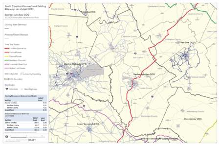 Lancaster County  South Carolina Planned and Existing Bikeways as of April[removed]McCOLL