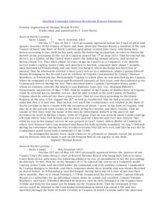 Southern Campaign American Revolution Pension Statements Pension Application of Thomas Bryant W3503 Transcribed and annotated by C. Leon Harris State of North Carolina } Surry County }