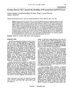 Cell lines / Genetics / Proteins / ETS transcription factor family / LNCaP / Prostate cancer / Beta-catenin / Cell culture / Phosphorylation / Biology / Transcription factors / Gene expression