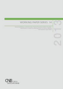 Narcisa Kadlčáková, Luboš Komárek, Zlatuše Komárková, Michal Hlaváček: Identiﬁcation of Asset Price Misalignments on Financial Markets With Extreme Value Theory 2 013