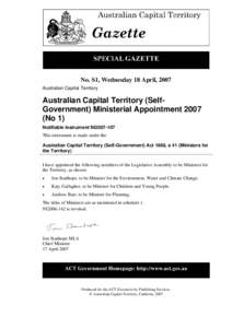 Katy Gallagher / Andrew Barr / Government of Australia / Minister for Health / Australian Capital Territory / Jon Stanhope / First Gallagher Ministry / Members of the Australian Capital Territory Legislative Assembly / Chief Ministers of the Australian Capital Territory / Australian Capital Territory ministries