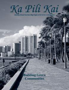 Ka Pili Kai University of Hawaiÿi Sea Grant College Program   Vol. 34, No. 2
