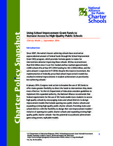 United States Department of Education / Turnaround model / United States / Charter school / No Child Left Behind Act / Elementary and Secondary Education Act / Bangor Area High School / Full-Service Community Schools in the United States / Education in the United States / Education / School Improvement Grant