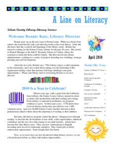 A Line on Literacy - April 2010
