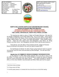 BOARD MEMBERS Ernie Moscoso------President Zeke Barragan------Vice President Jeffrey Garner[removed]Treasurer Sarah Ramsawack-Secretary John Basteghian