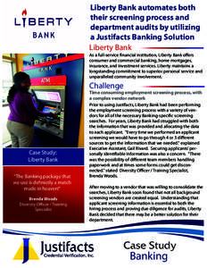 Liberty Bank Case Study