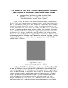 Postage stamps of the United Kingdom / Queen Victoria / Stamp collecting / Postage stamps / Penny Black / William Wyon / Cancellation / Penny Lilac / Two penny blue / Philately / Collecting / Cultural history