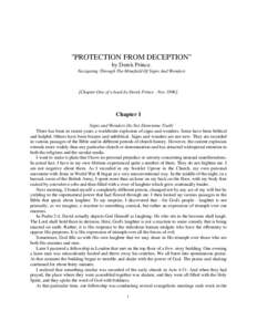 PROTECTION FROM DECEPTION - by Derek Prince.wps