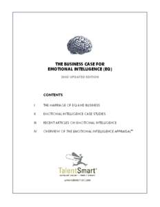 THE BUSINESS CASE FOR EMOTIONAL INTELLIGENCE (EQ[removed]UPDATED EDITION