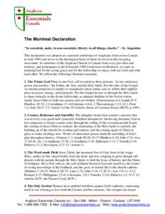The Montreal Declaration 