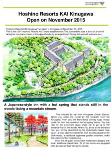 Hoshino Resorts KAI Kinugawa Open on November 2015 