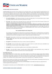 Microsoft Word - UNITEAM MARINE _ SOCIAL MEDIA GUIDELINES final version