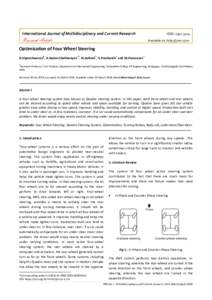 International Journal of Multidisciplinary and Current Research  ISSN: Research Article