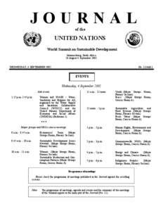 South Africa / Sustainable development / Population / United Nations Department of Economic and Social Affairs / United Nations Secretariat / Earth Summit / Sandton / World Summit / United Nations conferences / United Nations / International relations