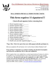 PAUL M. HODGSON VOCATIONAL-TECHNICAL HIGH SCHOOL 2575 Glasgow Avenue Newark, DENurse’s Office PhFaxMain Office Fax