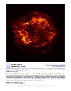 Supernovae / Astrophysics / Plasma physics / Chandra X-ray Observatory / Cassiopeia A / Supernova / Advanced CCD Imaging Spectrometer / Cassiopeia / X-ray astronomy / Astronomy / Space / Supernova remnants