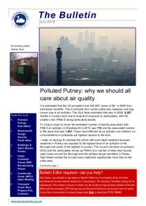 The Bulletin July 2015 Air monitoring station, Felsham Road: