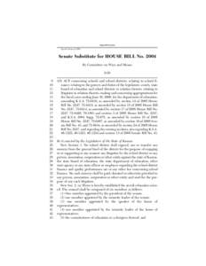 (Special Session) Special Session of 2005 Senate Substitute for HOUSE BILL No[removed]By Committee on Ways and Means 6-28