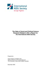 IAS Report: Mapping of Social and Political Science